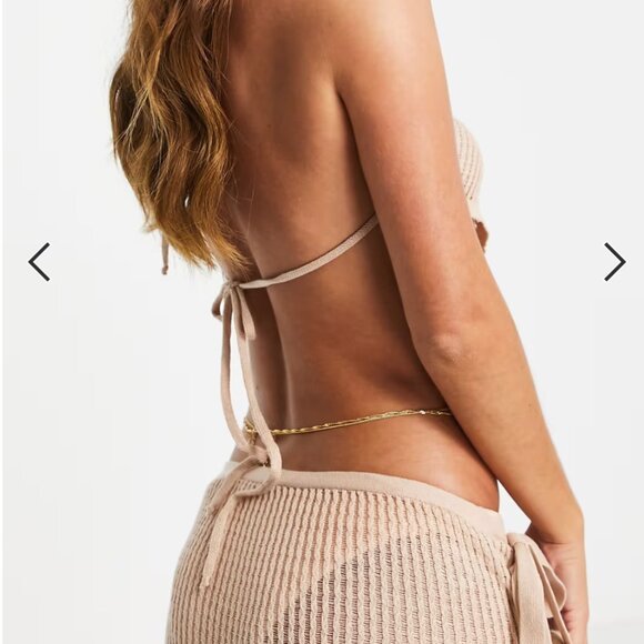 ASOS BEACH KNIT SET - SARONG AND TOP - Picture 4 of 6